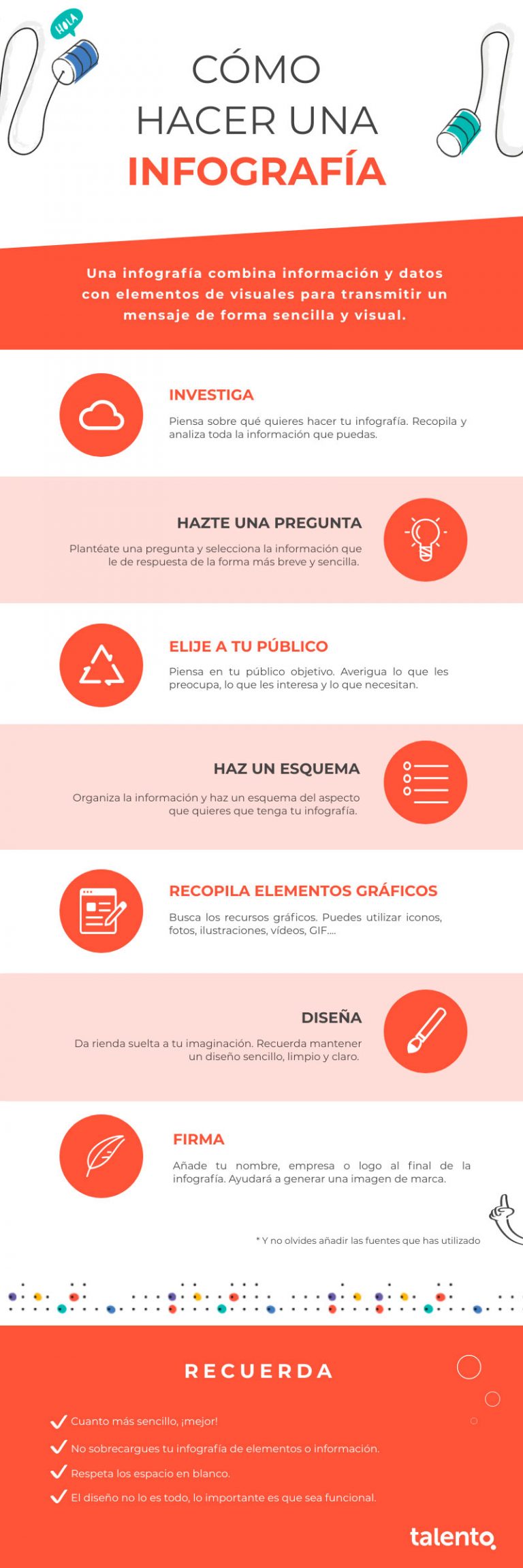 Díselo con infografías Cómo hacer infografías Talento